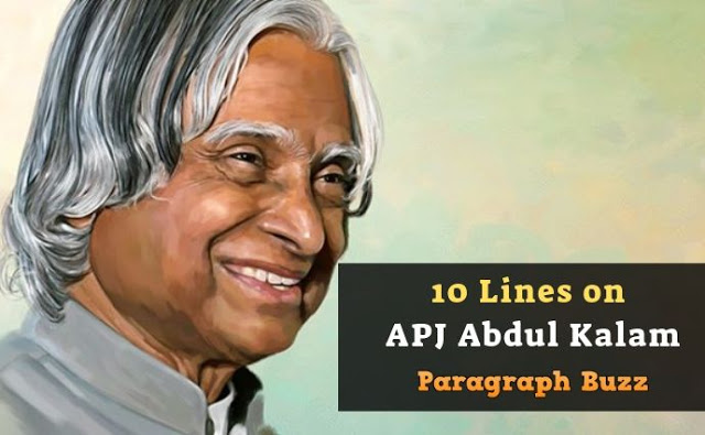 10 Lines on APJ Abdul Kalam in English