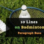 10 Lines on Badminton