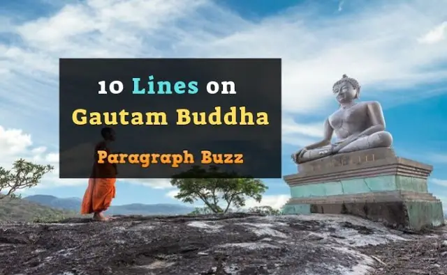 10 Lines on Gautam Buddha in English