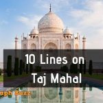 10 Lines on Taj Mahal