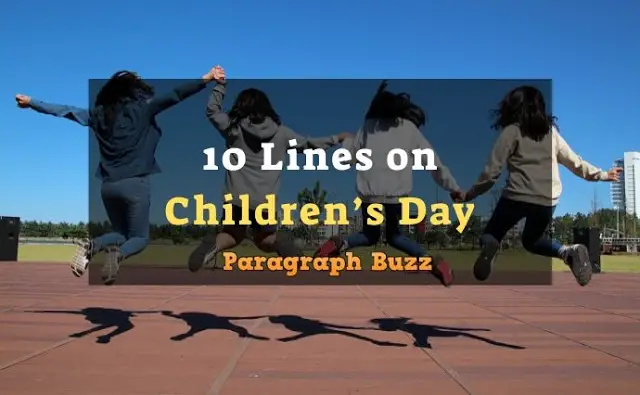 10 Lines on Children’s Day in English