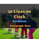 10 Lines on Clock in English