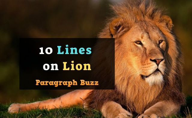 10 Lines on Lion in English