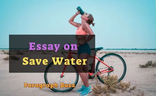 Essay on Save Water