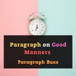Paragraph on Good Manners