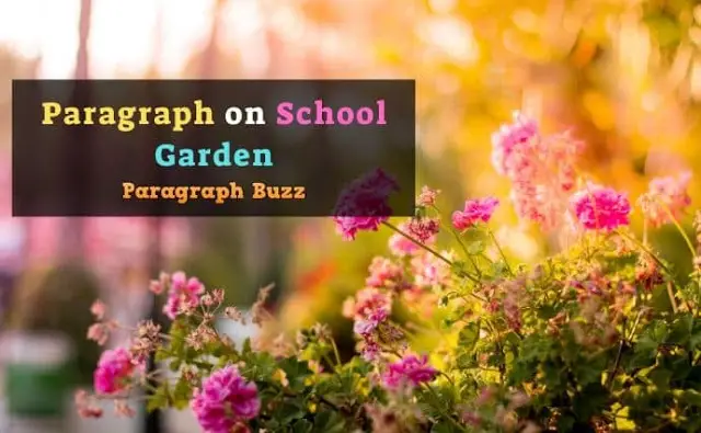 Paragraph on School Garden