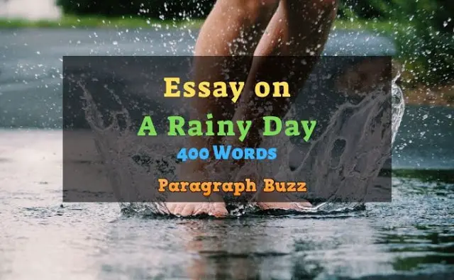 A Rainy Day Essay in 400 Words