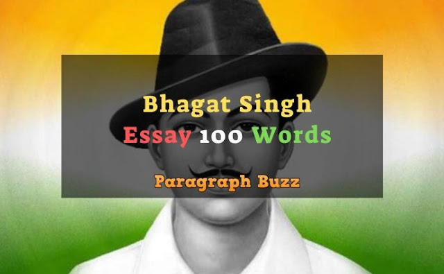 100 words essay example Essay on Bhagat Singh in 100 Words