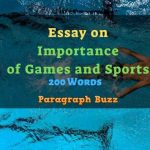 Essay on Importance of Games and Sports
