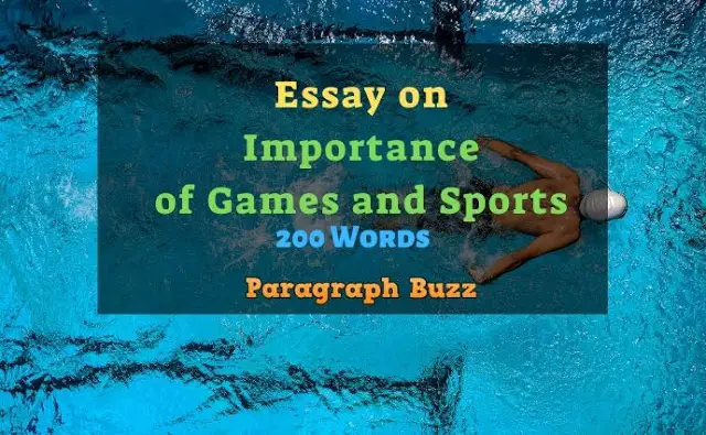 essay on sports and games in 200 words