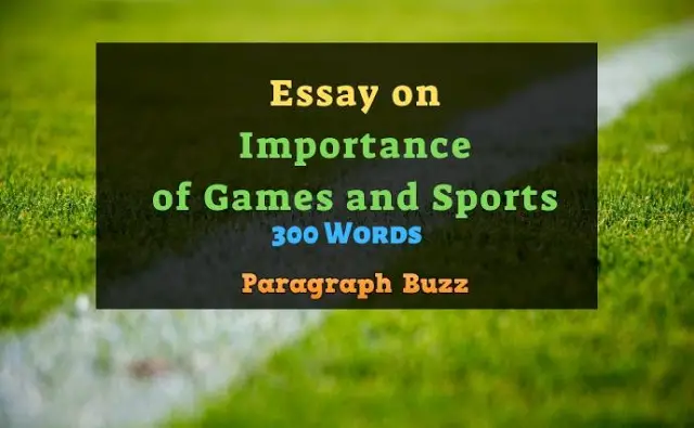 write an article on value of games Essay on Importance of Games and Sports in 300 Words