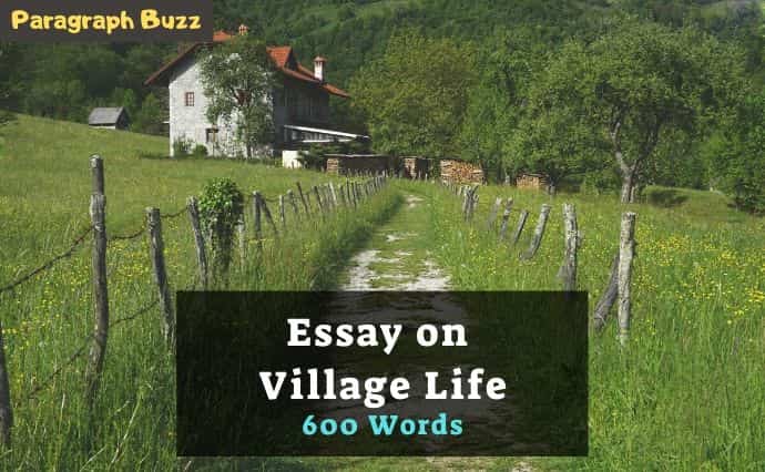 life in an indian village short essay