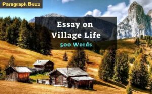 essay on village life 300 words