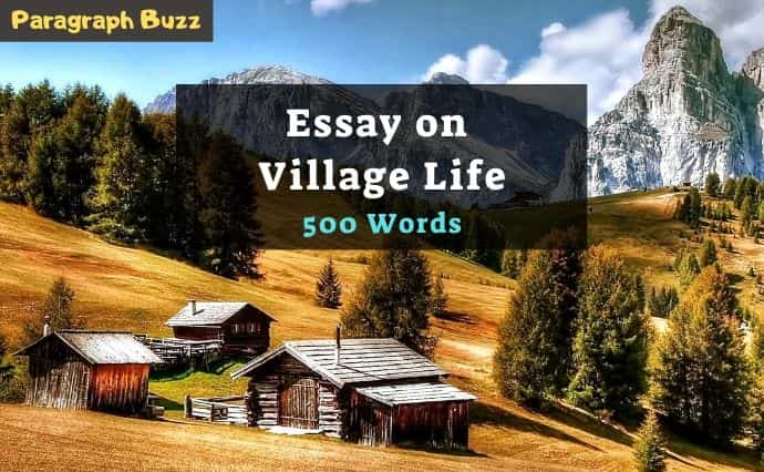 difference between village life and city life essay