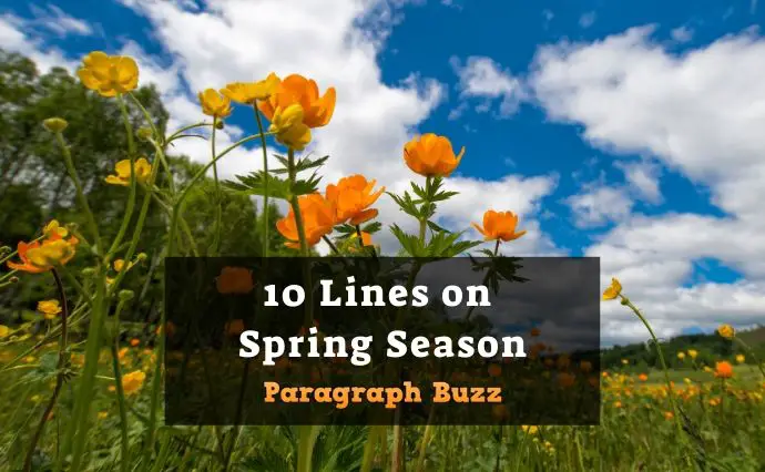 10 Lines on Spring Season in English