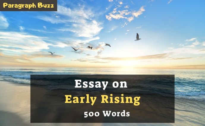 Essay on Early Rising in 500 Words