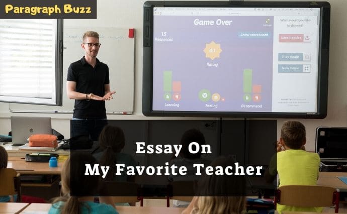 my favorite teacher essay examples