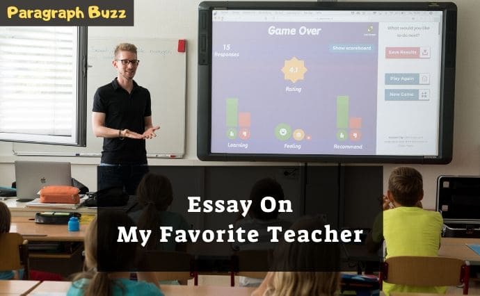 500 words essay on my favourite teacher