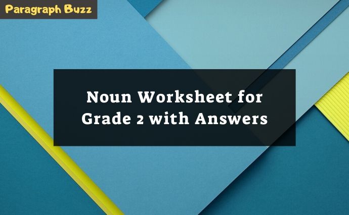 noun worksheets grade 2