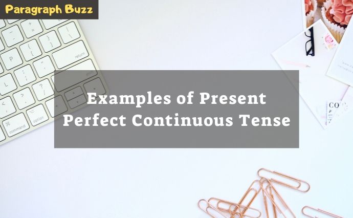 present perfect continuous tense examples